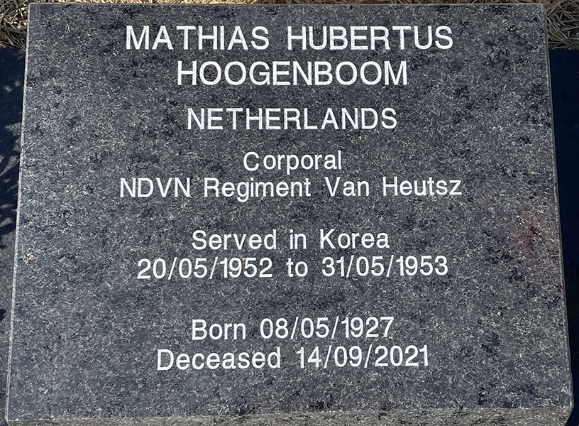 HOOGENBOOM MATHIAS HUBERTUS 